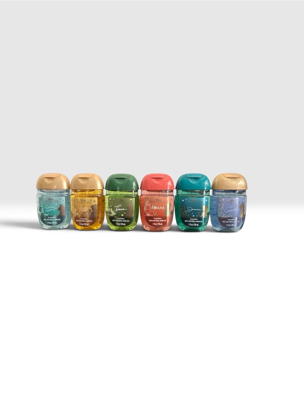 BATH & BODY WORKS Disney Princesses Hand Sanitizers Pocketbacs X6 New !